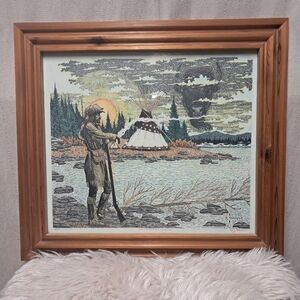 Signed And Framed 1987 "Only A Memory Remains" Print By Rocky Hoerner 12/500